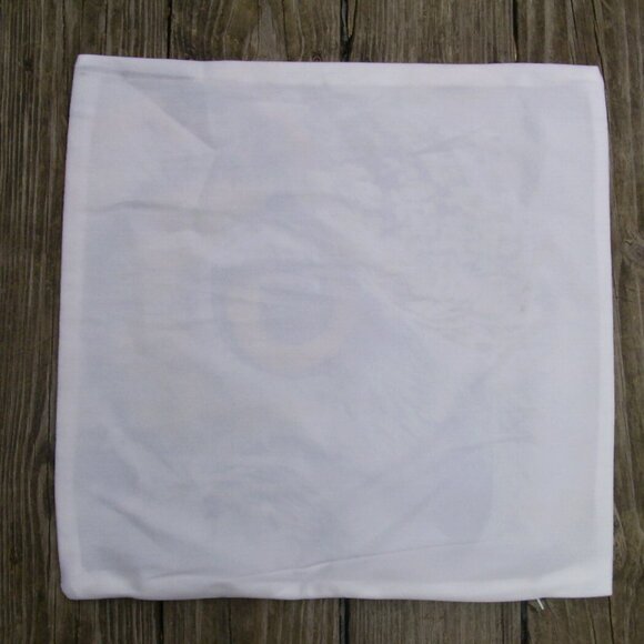 NEW Owl Watercolor Rustic Cabin Wildlife Bird Throw Pillow Cover 17"x17" - Picture 2 of 3